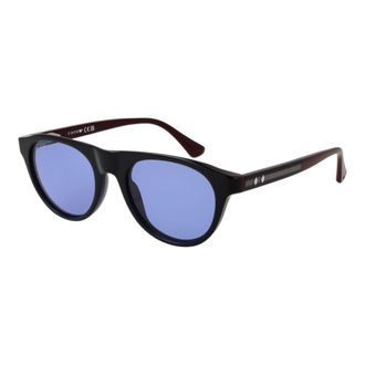 Web Blue Plastic Mens Sunglasses