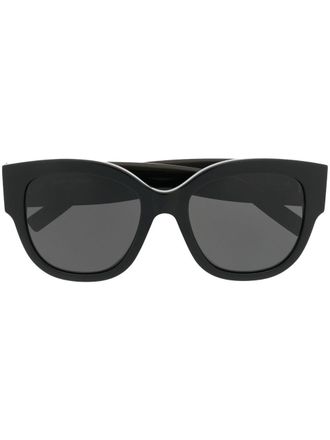 Saint Laurent Eyewear geometric sunglasses - Black