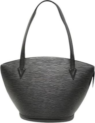 Louis Vuitton Pre-owned Saint Jacques GM - Dames - Vintage Schoudertas - Zwart - ONE Size - Leer - Vintage
