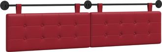 vidaXL Cabecero Colgante Rojo Vino Cuero Sint&eacute;tico Vidaxl