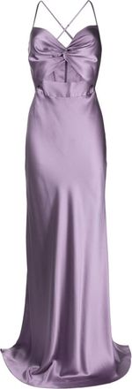 Michelle Mason twisted-bodice silk gown - women - Silk - 2 - Purple