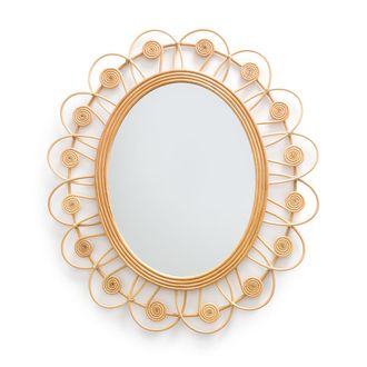 La Redoute Interieurs Rotanspiegel in bloemvorm H93 cm, Ramza