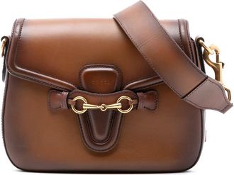 Gucci Pre-owned Gucci Medium Leather Lady Web Crossbody 380573 001998