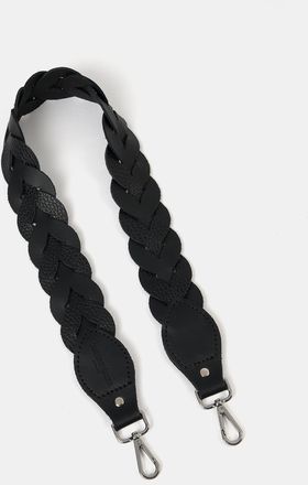 The Cambridge Satchel Company The Plaited Shoulder Strap - Black & Black Celtic Grain