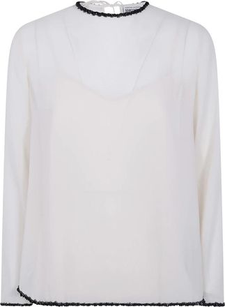 Semicouture Florinda Bluse - Dames - Blouses - Beige - M - Overhemden