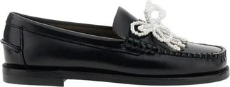 Sebago Dan Moccasin - Dames - Schoenen - Zwart - Maat: 38 1/2 EU Leer