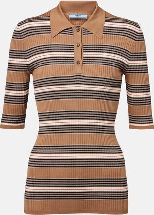 Prada Pullover stile polo in misto cotone