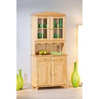 Dmora Dmora Buffet Avec Deux Portes Et Deux Tiroirs, Couleur Ch&ecirc;ne Clair, 88 X 198 X 32 Cm