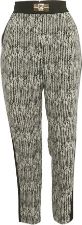 Elisabetta Franchi Pantaloni con stampa - Bianco