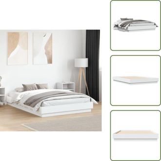vidaXL Letto con doghe - vidaXL Giroletto Bianco 135x190 cm in Legno Multistrato - Letto in compensato