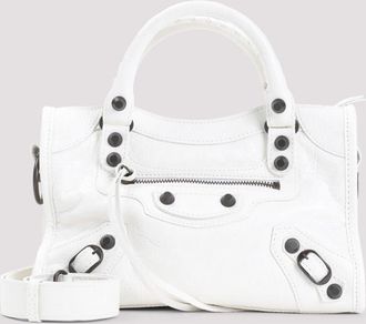Balenciaga White Le City Satchel