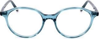 Retro Superfuture 49mm Round Optical Glasses in Blue at Nordstrom Rack