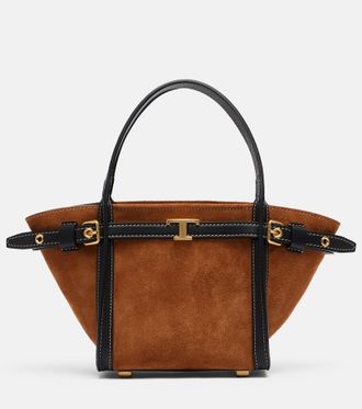 Tod's T Timeless suede tote bag