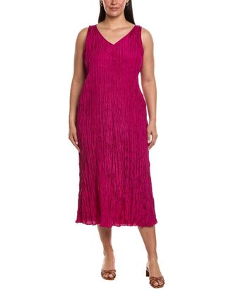 Eileen Fisher Pleated Silk Flare Dress