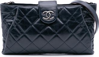 Chanel Gekruiste Leren Schoudertas