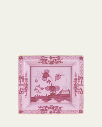 Ginori 1735 Porpora Squared Porcelain Tray, 9.6