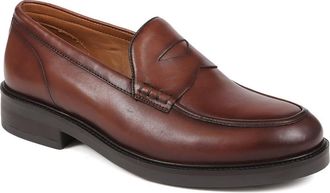 Jones Bootmaker Mens RIAN Gents Leather Loafers - Brown - Size UK 7