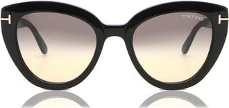 Tom Ford FT0845 Izzi 01B Womens Sunglasses Black Size 53