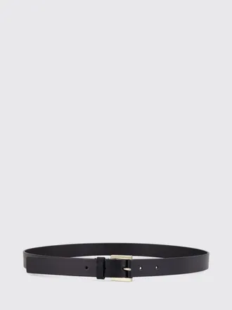 Tom Ford Adjustable Smooth Bovine Leather Belt with Buckle and Embroidery