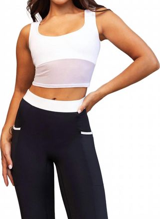 Heroine Sport High Support Duo Top In White
