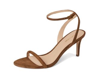 Veronica Beard Womens Sylvie 75 Suede Sandal In Chesnut