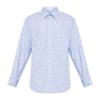 Paul Smith Casual Shirts, male, Blue, Size: 2XL Little Rabbit Fil Coup&eacute; Shirt