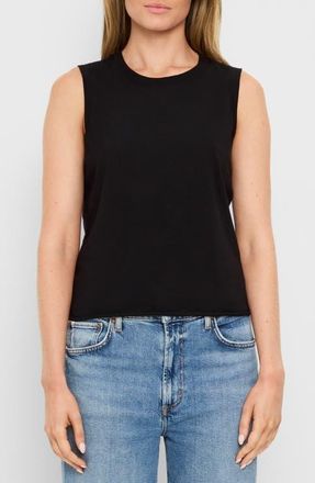 Michael Stars Junia Cotton Tank in Black at Nordstrom, Size X-Small