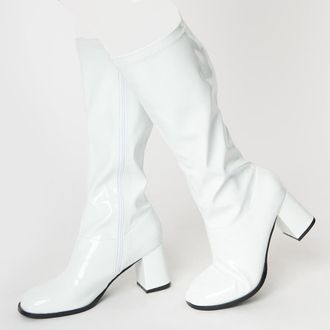 Unique Vintage Patent Gogo Boot in White Patent at Nordstrom, Size 5