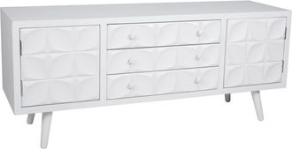 Wanderlust Deco Wanderlust Deco - Mueble Bajo De Madera Lacado Blanco 136x43x58,5