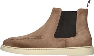 Magnanni Taupe Stijlvolle Herenlaarzen - Heren - Chelseaboots - Bruin - 44 EU - Wol - Schoenen