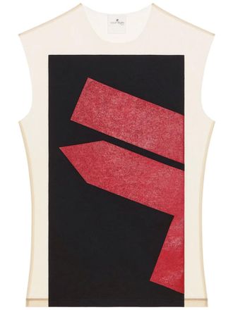 Courrèges Illusion tanktop - Zwart