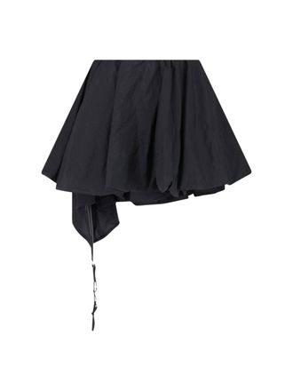 Yohji Yamamoto Womens Skirts Black Polyamide