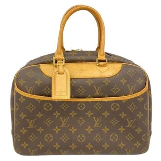 Louis Vuitton Pre-owned Handbags, female, Brown, Size: ONE SIZE Pre-owned Deauville Handbag