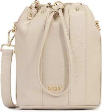 Kazar Leren tas handtas in lichte kleur - Dames - Schoudertassen - Beige - ONE Size - Leer - Tassen