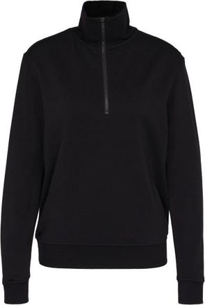 Stoic WarmMerinoTerry AlavaaraSt. Half Zip Merinopullover f&uuml;r Damen | schwarz