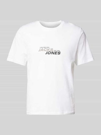 Jack & Jones Jack & Jones T-Shirt mit Label-Print Modell TARMAC in Weiss, Größe L
