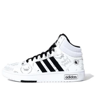 adidas x Sesame Street HOOPS 3.0 White Black HQ9813