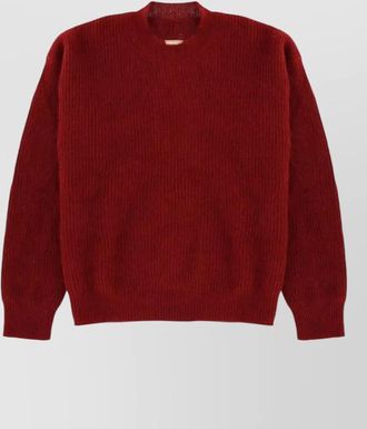 Uma Wang ribbed knit crew neck long sleeve sweater