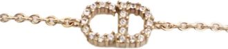 Dior Bracciale Petit CD placcato oro con cristalli 2000-2025