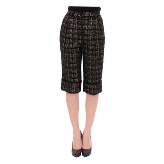 Dolce & Gabbana Elegante Designer Web Shorts - Dames - Korte Broeken - Veelkleurig - S - Korte Broeken