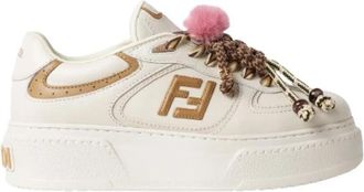 Fendi Match Platform Sneakers - Dames - Sneakers - Veelkleurig - 41 EU - Leer - Schoenen