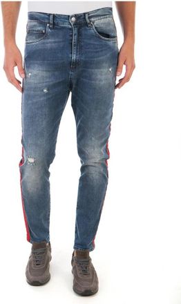 Daniele Alessandrini Slim-fit Denim Jeans - Heren - Slim Fit Jeans - Blauw - W30 - Denim - Jeans