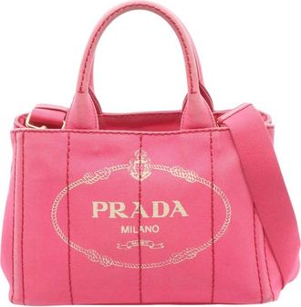 Prada Pre-owned Prada Mini Canapa Logo Tote Ladies B7OKSJ418FAZIZL6