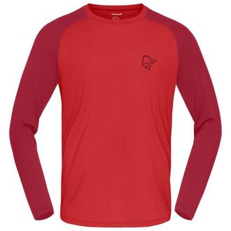 Norr&oslash;na Femund PureUll L/S Merinoshirt f&uuml;r Herren | cowhide / port