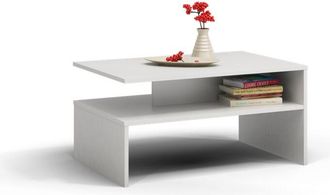 Hucoco Elara Mesa De Centro Contempor&aacute;nea 90x60x45 Sal&oacute;n/oficina/sal&oacute;n Mesa De Estilo Moderno + Nicho De Almacenamiento Para Revistas/mandos A Distancia