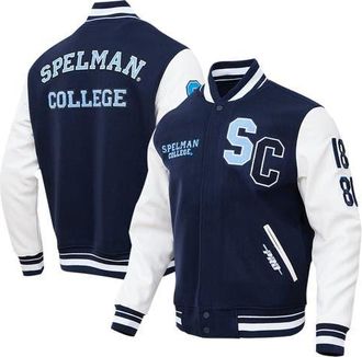 Pro Standard Mens Pro Standard Navy Spelman College Jaguars Classic Wool Full-Zip Varsity Jacket at Nordstrom, Size Medium