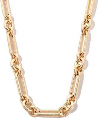 Lauren Rubinski 14k Yellow Gold Diamond Encrusted Chain Necklace - Mens - 14kt Gold