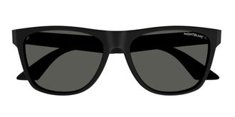 Montblanc MB0298S Polarized 005 Mens Sunglasses Black Size 56