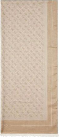 Guess Scarves, male, Beige, Size: ONE SIZE Warsaw 4G Logo Scarf