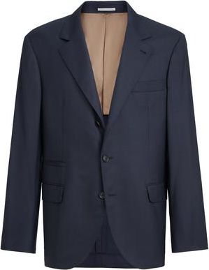 Brunello Cucinelli Houndstooth blazer in Navy Blue at Nordstrom, Size 52 It